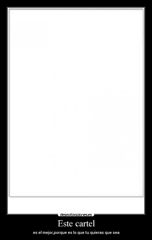 Este cartel -