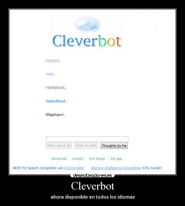 Cleverbot - ahora disponible en todos los idiomas