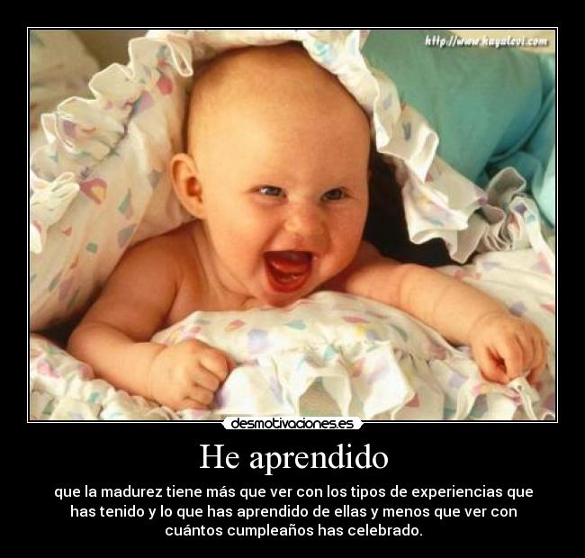 He aprendido - 