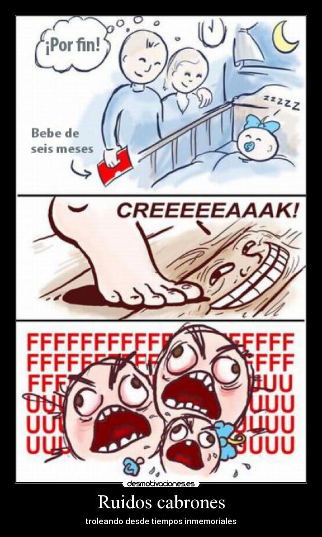 carteles ruido bebe troll desmotivaciones