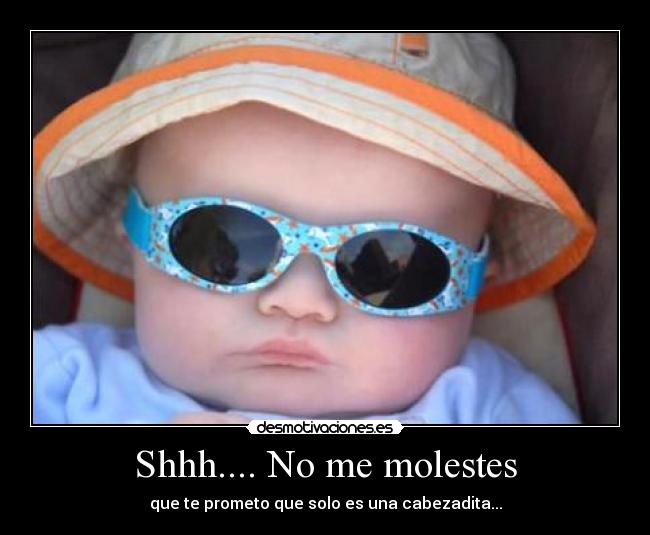 Shhh.... No me molestes - que te prometo que solo es una cabezadita...