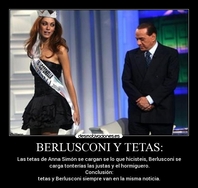 BERLUSCONI Y TETAS: -