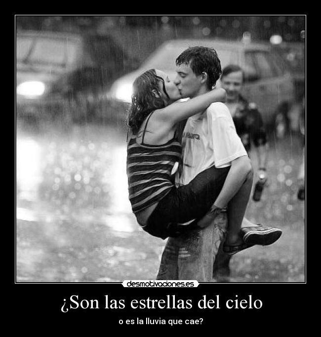 ¿Son las estrellas del cielo - o es la lluvia que cae?