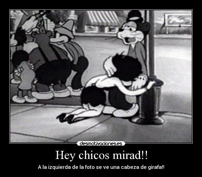 Hey chicos mirad!! - A la izquierda de la foto se ve una cabeza de girafa!!