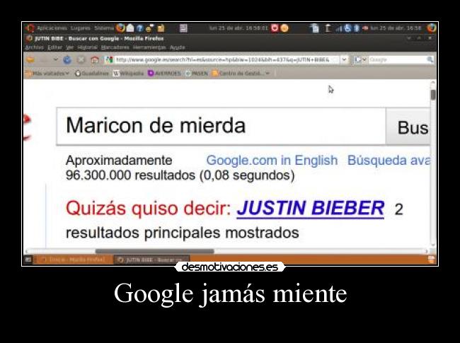 Google jamás miente - 