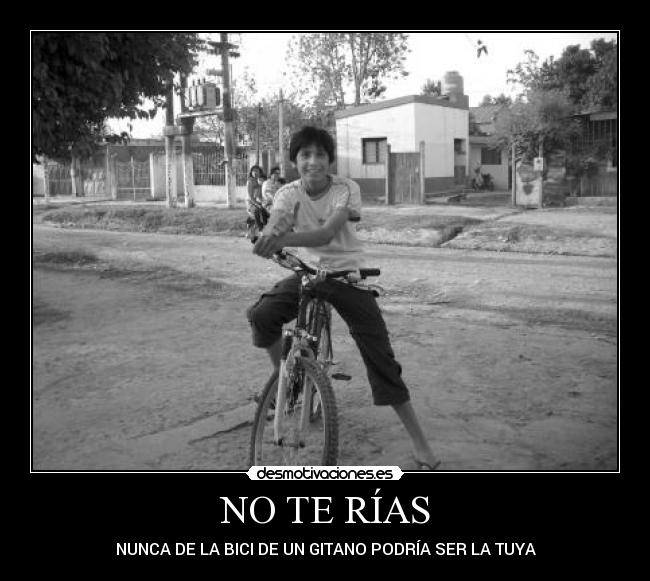 carteles bici gitano desmotivaciones