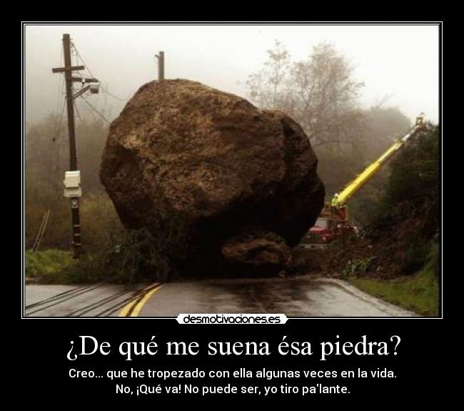 carteles hombre refran dicho caer dos veces misma piedra desmotivaciones