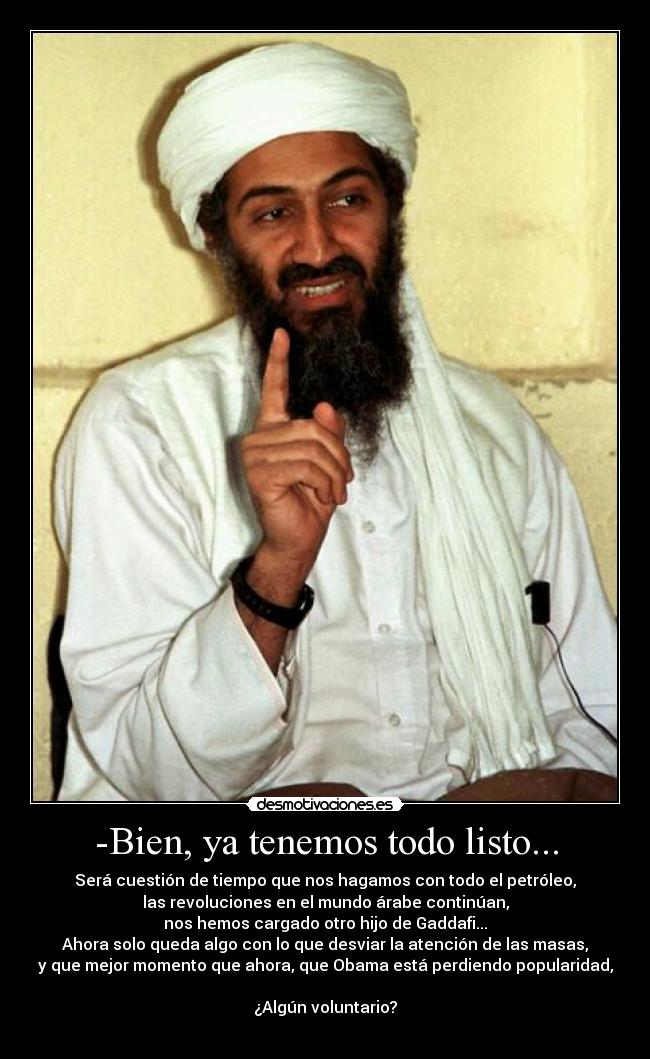 -Bien, ya tenemos todo listo... -