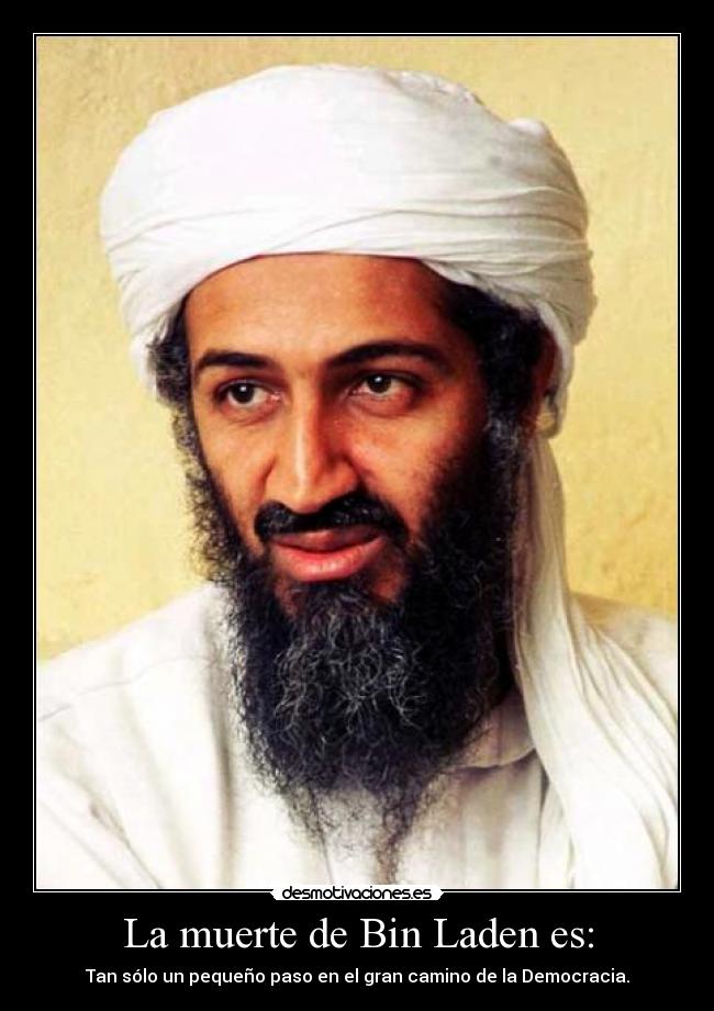 carteles muerte muerte bin laden democracia desmotivaciones