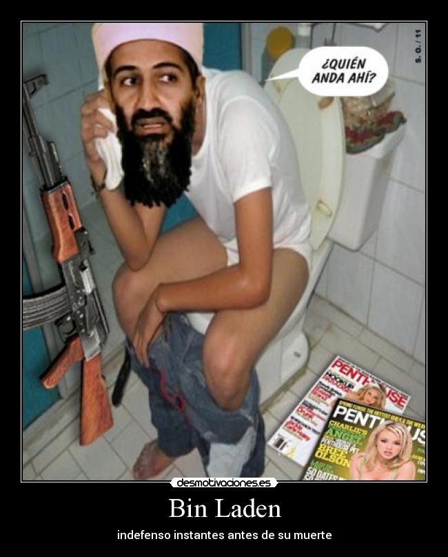 Bin Laden - indefenso instantes antes de su muerte