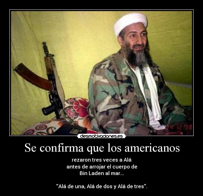Se confirma que los americanos -