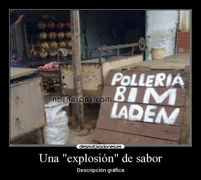 carteles polleria bin laden pollos desmotivaciones