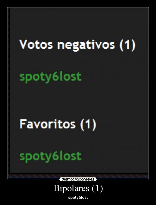 Bipolares (1) - spoty6lost