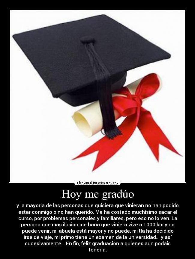 Hoy me gradúo -