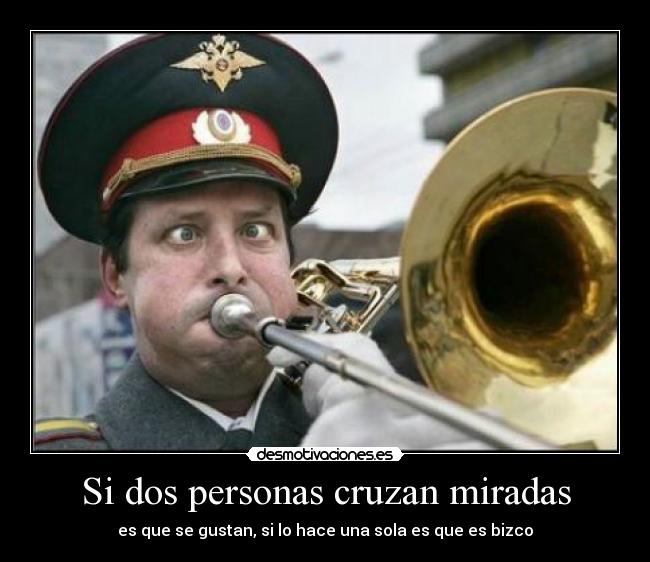 Si dos personas cruzan miradas -