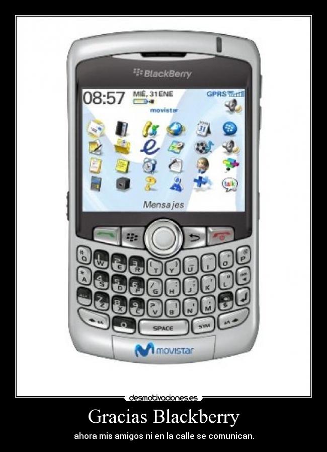 Gracias Blackberry -