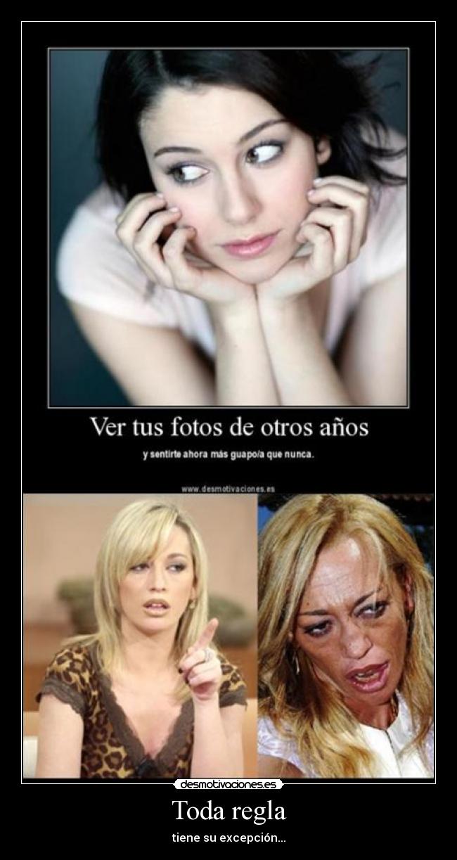 Toda regla - tiene su excepción...