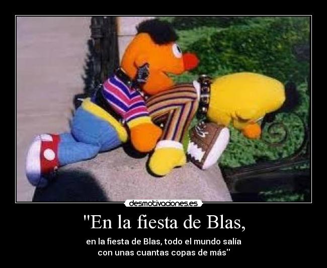 En la fiesta de Blas, - 