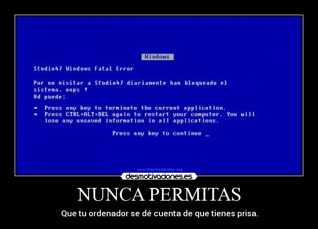 NUNCA PERMITAS -