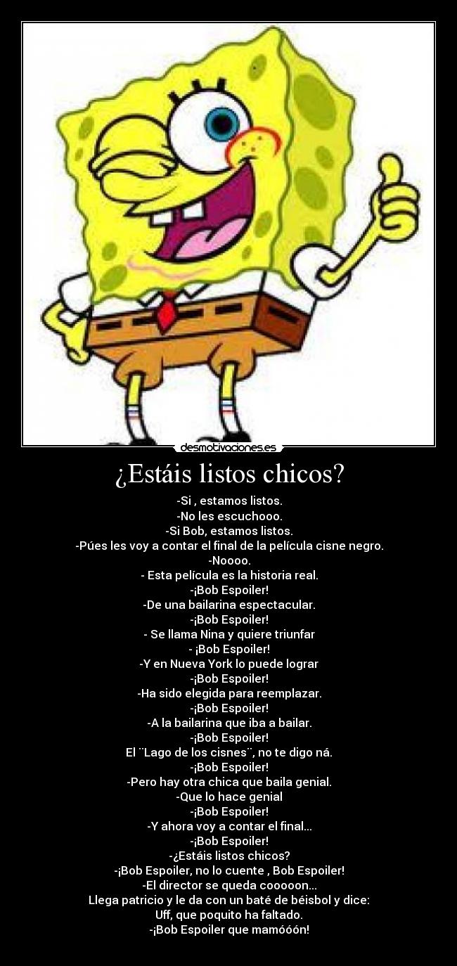 ¿Estáis listos chicos? - 