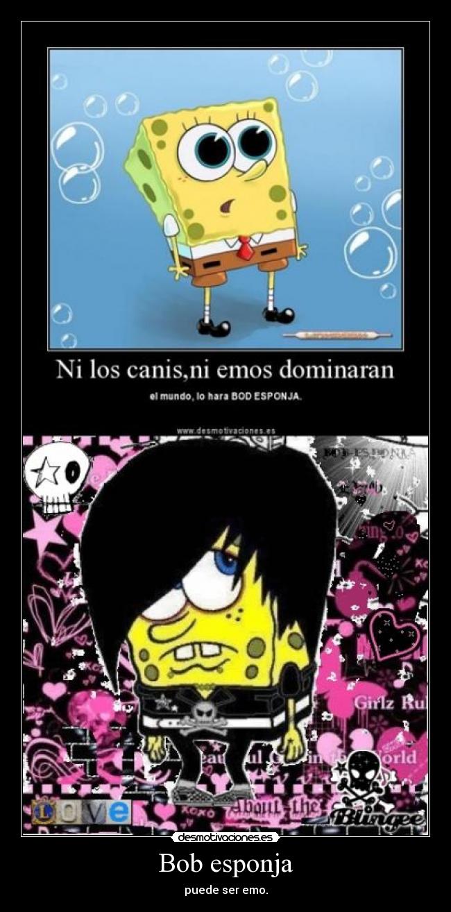 Bob Esponja Emo / Imagen de Diego R. Ortigoza en Bob Esponja Emo Bob