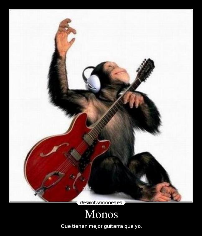 Monos - Que tienen mejor guitarra que yo.