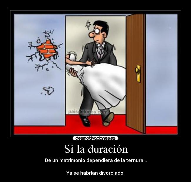 carteles matrimonio ternura golpe pared desmotivaciones