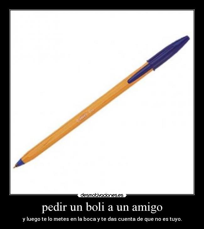 pedir un boli a un amigo -