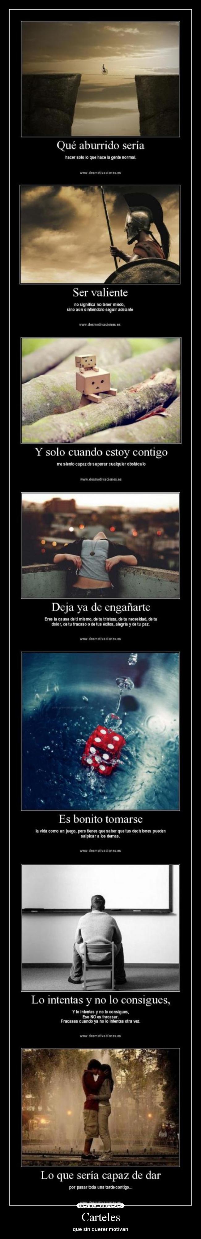 Carteles - que sin querer motivan