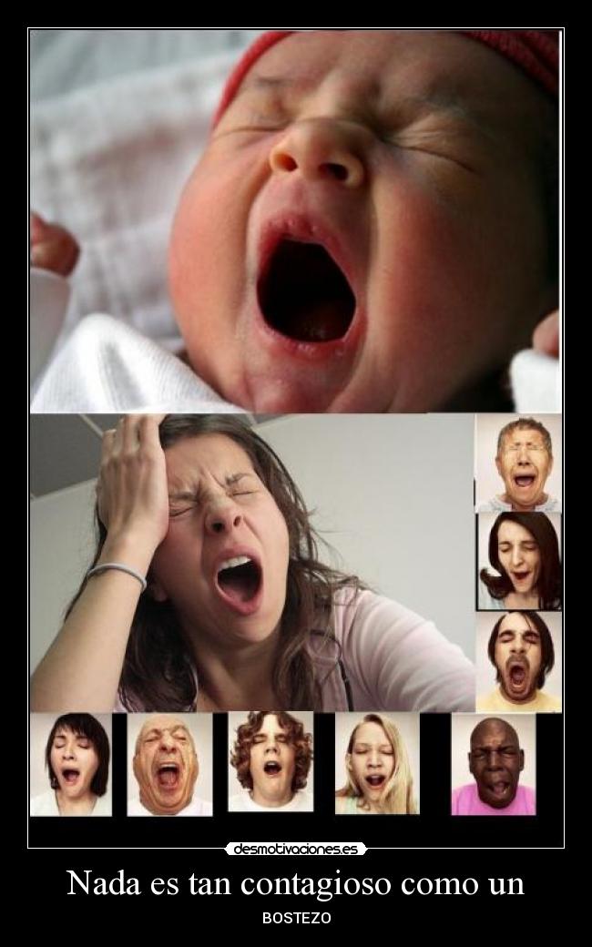 carteles bostezo contagioso sarikaloveful desmotivaciones