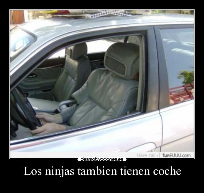 Los ninjas tambien tienen coche -
