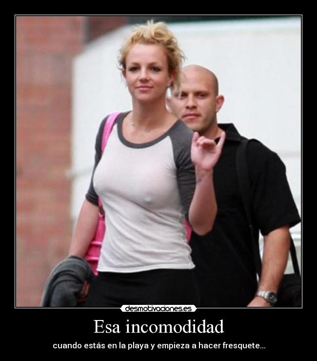 Esa incomodidad - cuando estás en la playa y empieza a hacer fresquete...