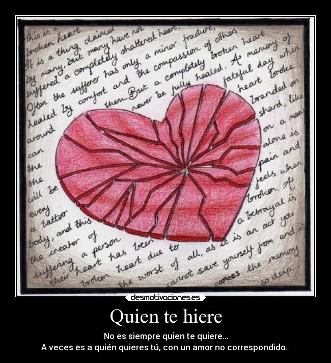 Quien te hiere - 