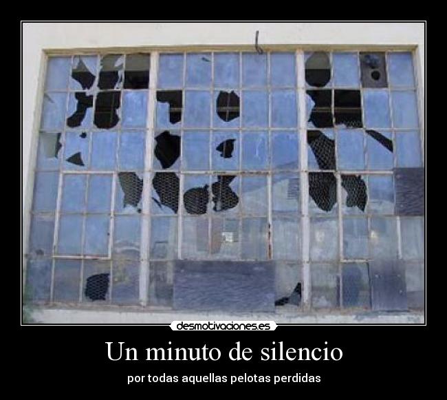 Un minuto de silencio -