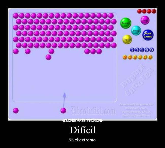 Difícil - Nivel:extremo