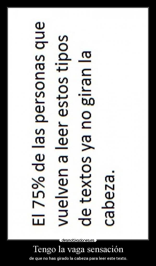 Tengo la vaga sensación - 