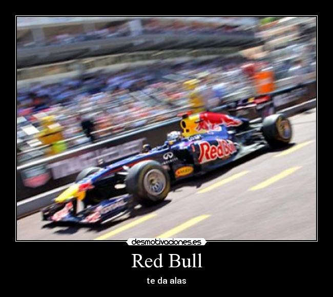 carteles red bull alas vettel formula uno desmotivaciones