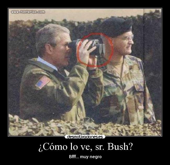 ¿Cómo lo ve, sr. Bush? - 