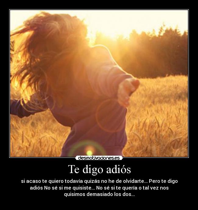 Te digo adiós - 