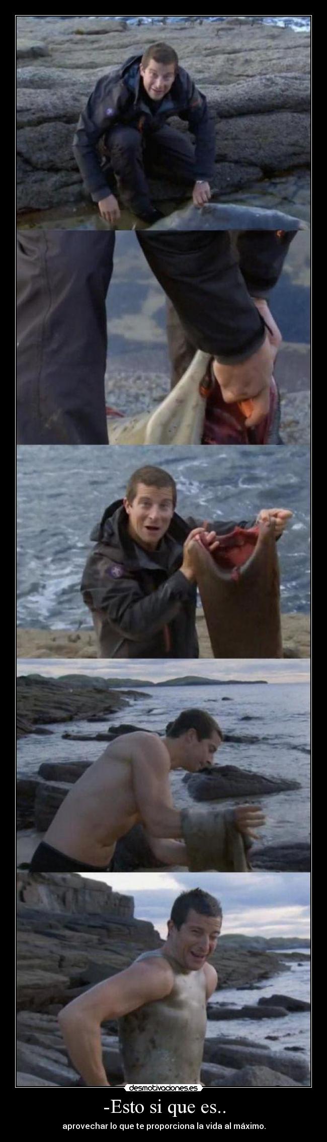 -Esto si que es.. - aprovechar lo que te proporciona la vida al máximo.
