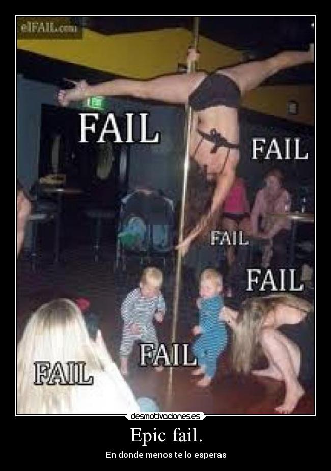 Epic fail. -