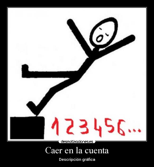 Caer en la cuenta -