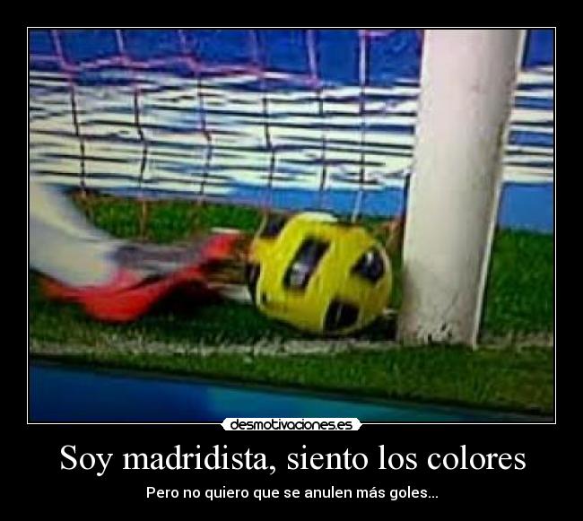 Soy madridista, siento los colores - 