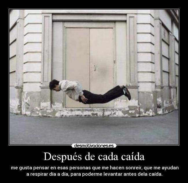 Después de cada caída -