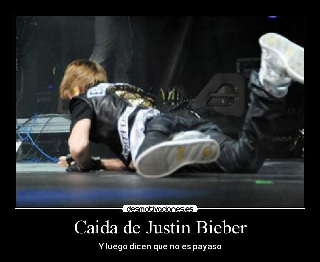 carteles caida justin bieber desmotivaciones