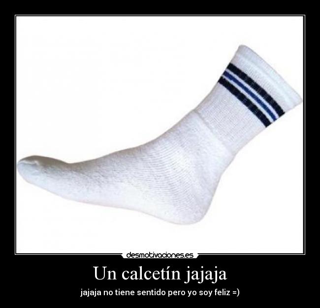 Un calcetín jajaja - jajaja no tiene sentido pero yo soy feliz =)