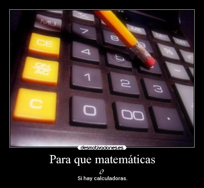 Para que matemáticas - 