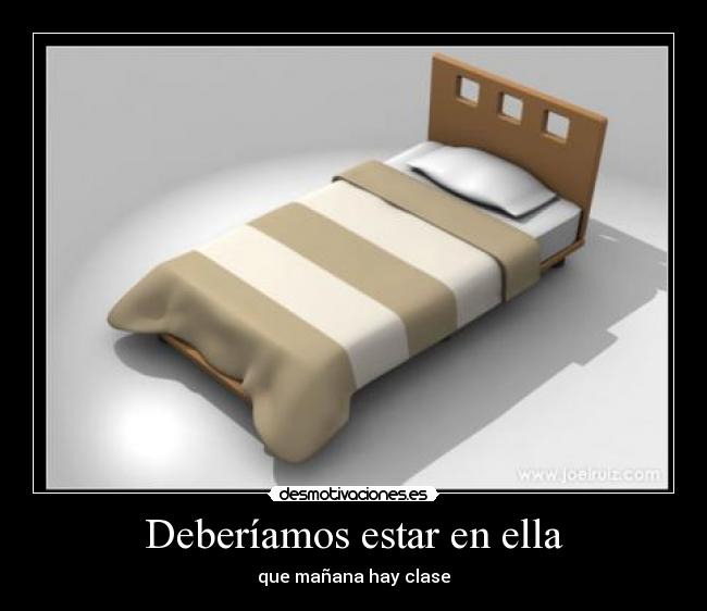 Deberíamos estar en ella -