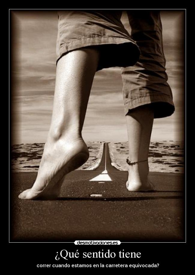 ¿Qué sentido tiene -