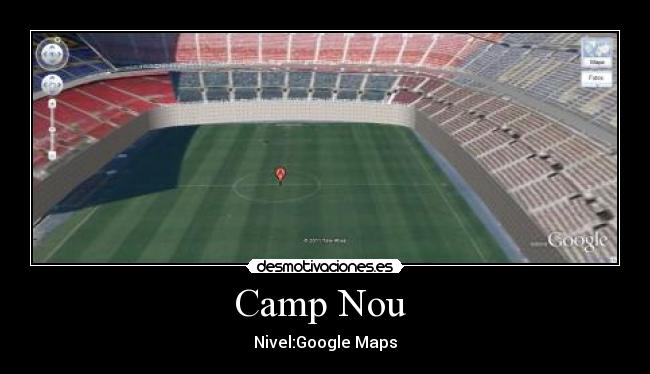 Camp Nou - Nivel:Google Maps